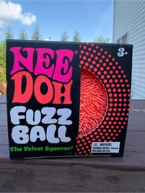 NeeDoh Fuzz Ball - Neon Orange